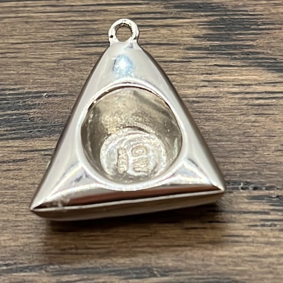 925 Sterling Silver Vintage Tricorn Hat Design Charm Pendant - Picture 4 of 6